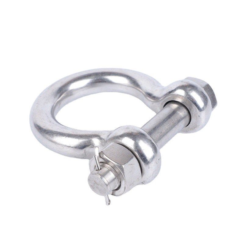 不锈钢弓型卸扣 不锈钢弓形卸扣C起重卸扣链接扣不锈钢U型卸扣