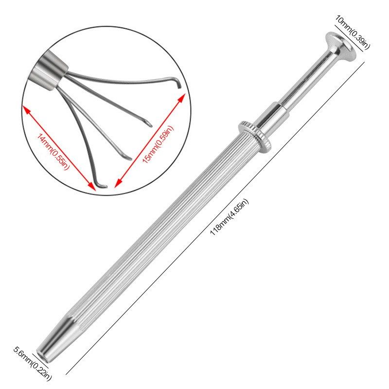 宝石爪钻石抓取固工具四爪钻石夹三爪珠宝夹子抓V取宝石裸钻锆石