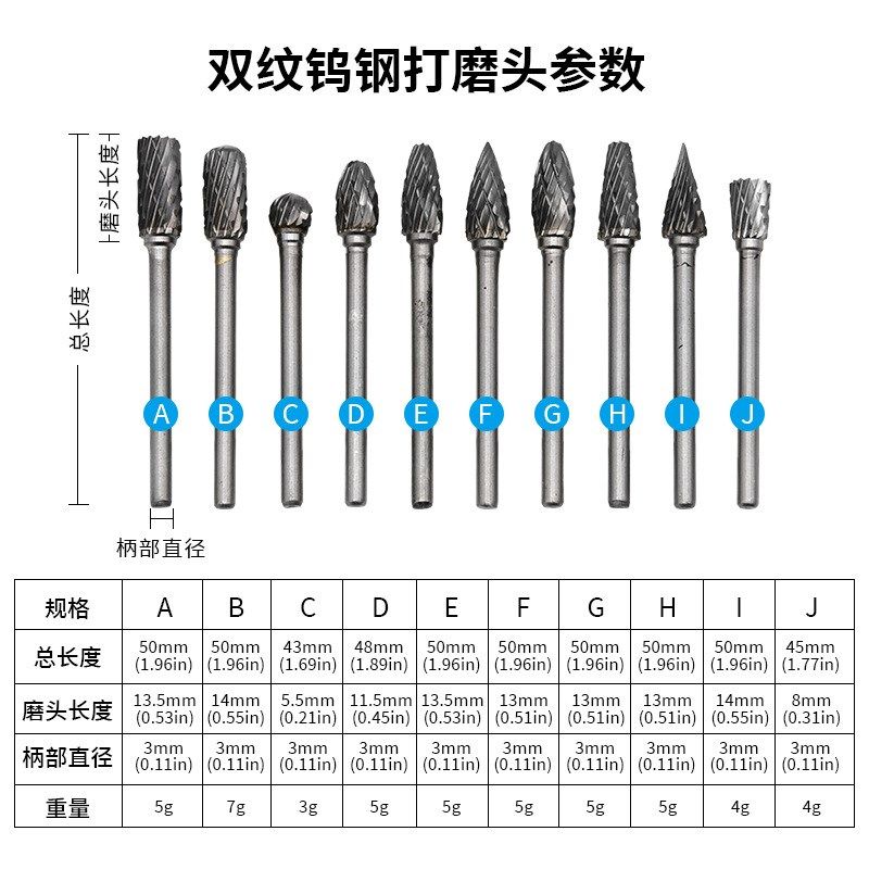 硬质合金钨钢磨头旋转r锉钨钢铣刀头木工木雕打磨头根雕雕刻刀,标准件/零部件/工业耗材,磨头,淘宝优惠券,粉丝福利购,淘宝优惠卷
