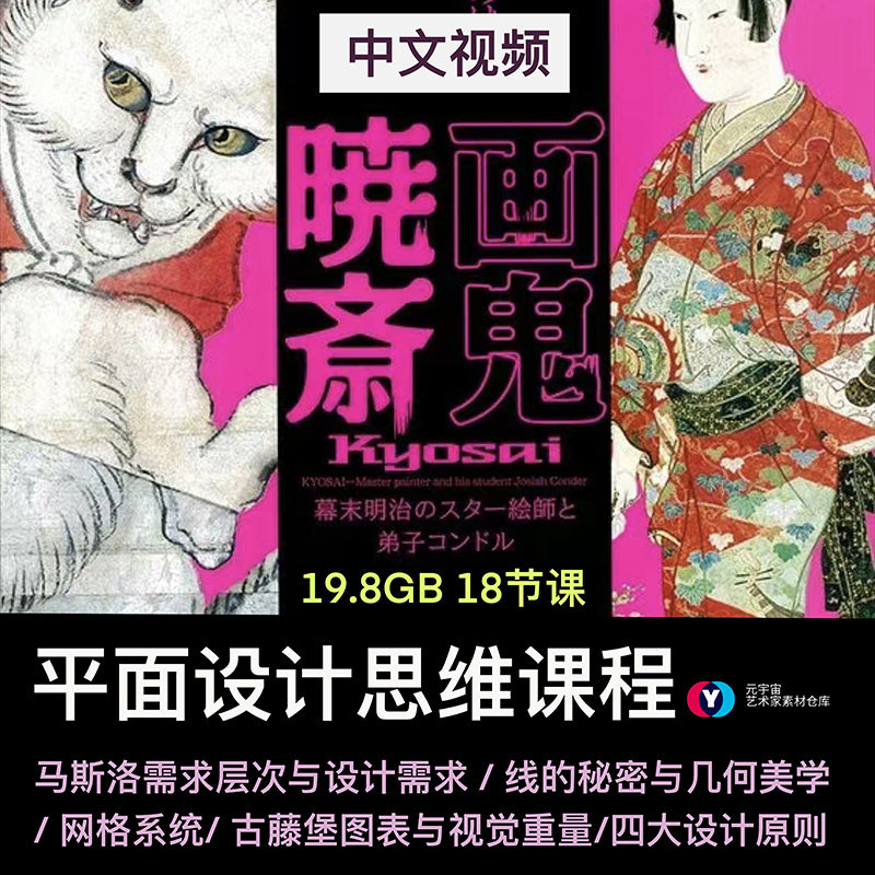 平面设计思维逻辑视频课程构建合设计素材/源文件