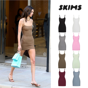 【国内现货】skims塑身衣卡戴珊同款连衣裙性感包臀裙吊带短裙女