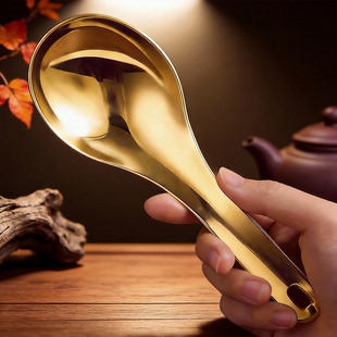 纯黄铜勺子铜刮痧板面部提拉拨筋板家用全身通用经络疏通刮痧勺子