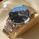 简约腕表品牌欧美男表 手表机械表全自动防水时尚 正品 花花公子男士