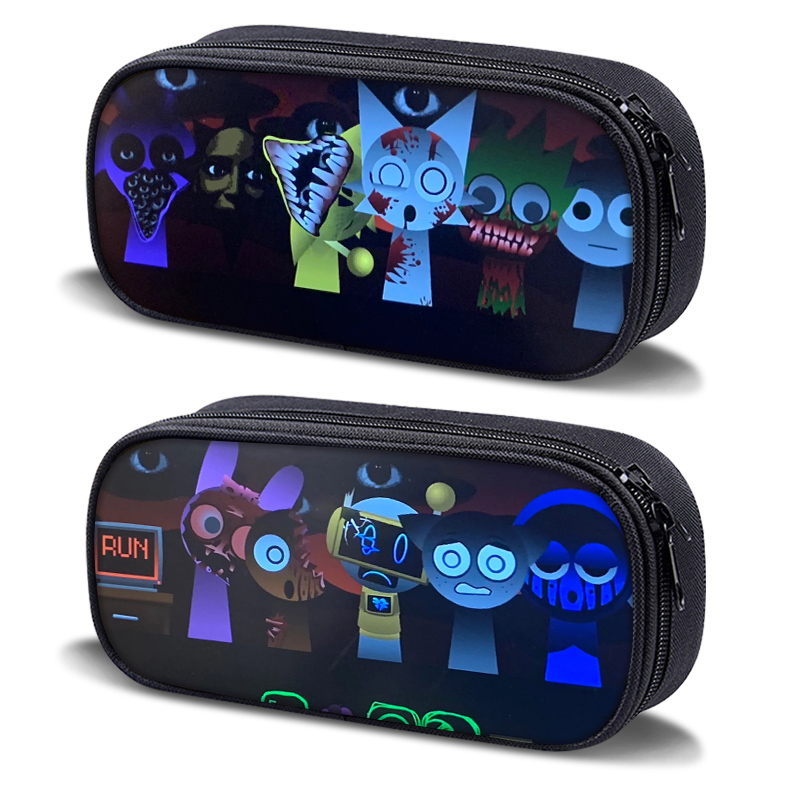 恐怖版节奏盒子sprunki笔袋创意文具盒高颜值铅笔盒文具袋铅笔袋小学生初中生收纳整理大容量多功能耐脏笔盒