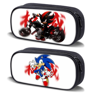 刺猬索尼克权威笔袋学生铅大容量笔盒文具盒抽象沙雕搞笑文具袋高中生初中生男孩子小学生用多功能儿童铅笔盒