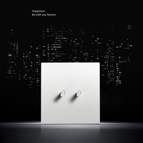 极简侘寂复古轻奢哑光纯白拨杆开关插座86金属面板设计师推荐X20