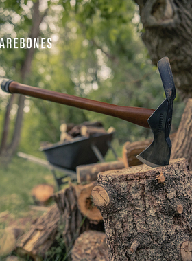 BAREBONES北邦单刃手斧户外野营斧头工兵斧砍柴板斧营地多功能斧