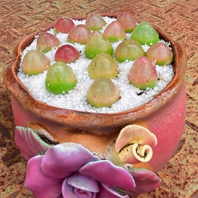 灯泡 肉锥 红绿色 5年大母本 一物一拍所见所得多肉植物生石花