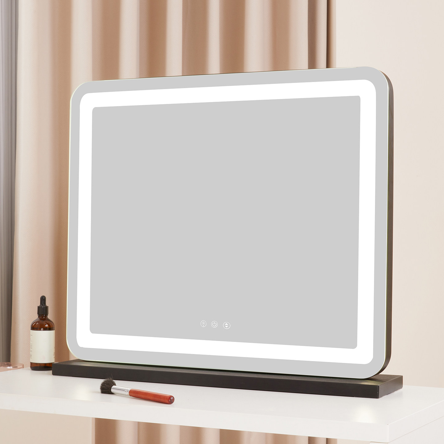 化妆镜带灯led灯桌面台式梳妆镜子智能化妆师专用补光镜子美妆镜