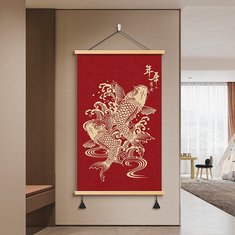 春节过年福字挂画新年装饰入户门喜庆挂件客厅玄关背景墙装饰画