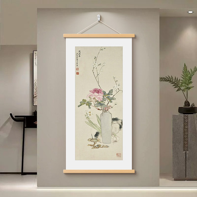 新中式平安如意玄关装饰画
