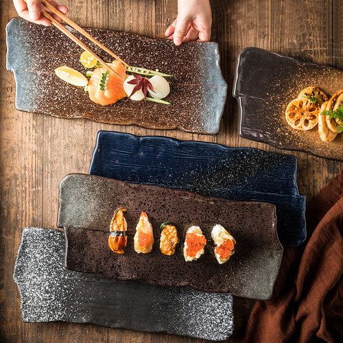 长方形盘子陶瓷大尺寸平盘寿司盘