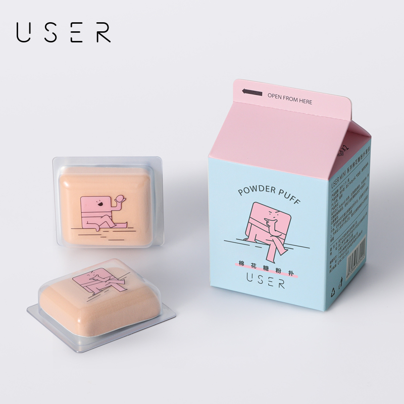 USER系列棉花糖粉扑两只化妆
