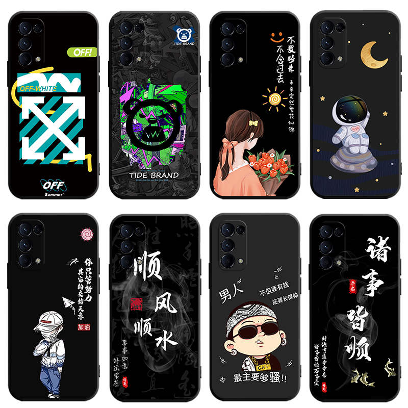 适用于oppoReno5手机壳PEGM00新款PEGT00个性0pp0ren05软硅胶reno5k防摔findx3lite保护套rano5男女reno5卡通