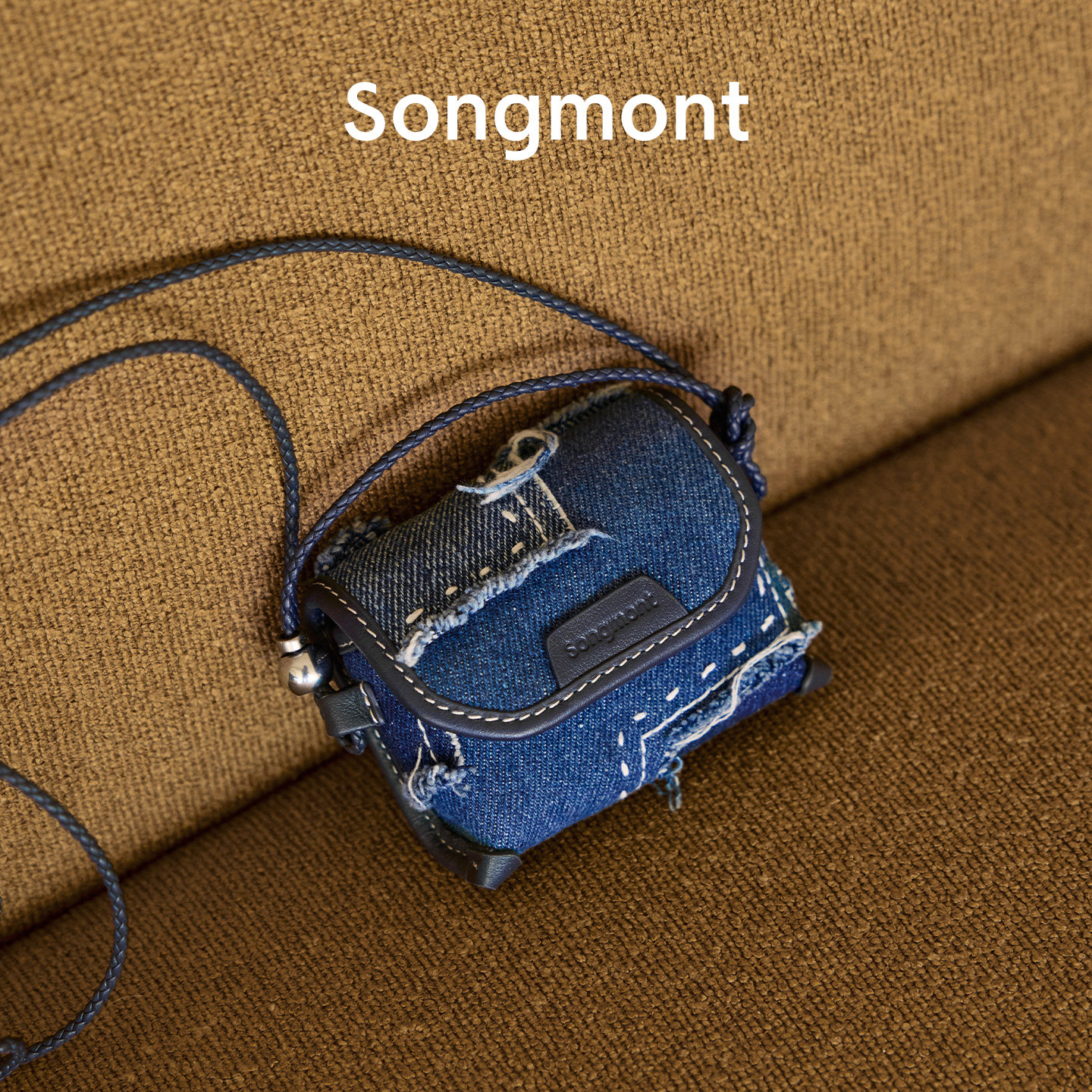 【夏日限定】Songmont山下有松层蓝耳机包中式复古礼物配饰包挂件图片