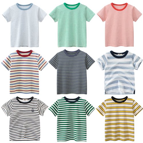 27kids品牌特价纯棉短袖T恤男童