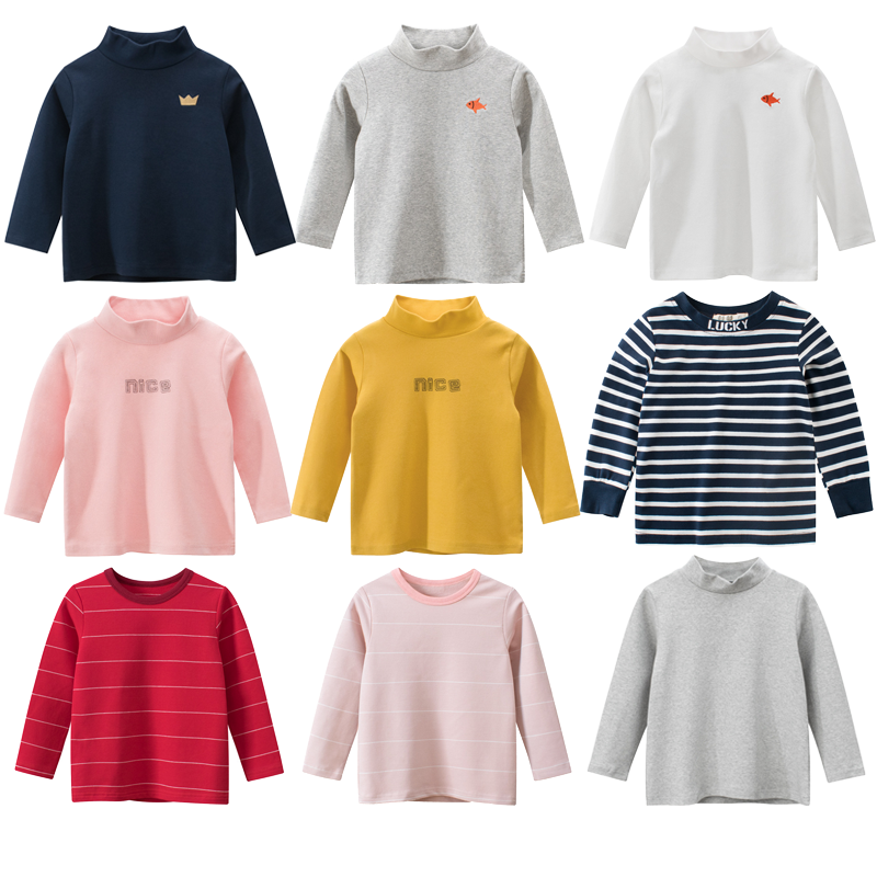 27kids品牌特价莱卡棉男童打底衫