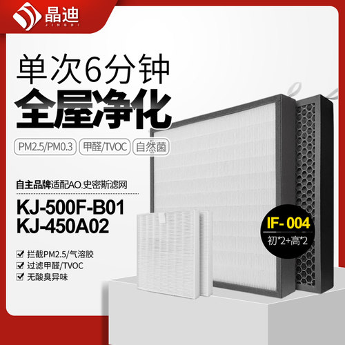 适配海尔空气净化器过滤网KJ200F-EEA高效除PM2.5甲醛滤芯复合装-封面