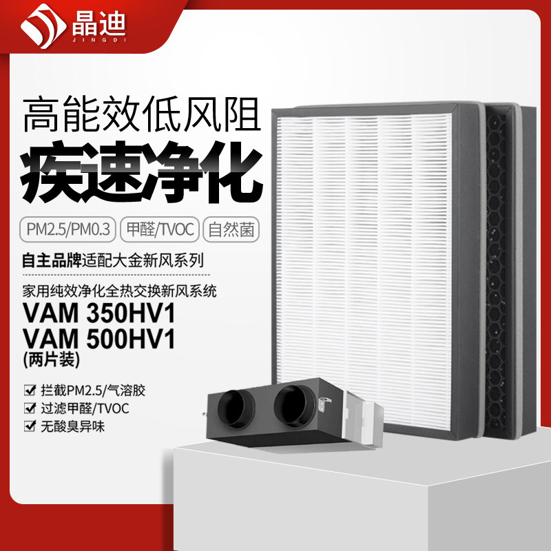 适配大金新风系统全热交换机过滤网VAM350HV1/VAM500HV1滤芯