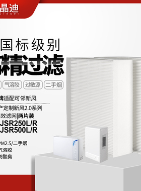 适配万科可邻新风2.0系列过滤芯CN-KJSR250L/R滤网CN-KJSR500L/R