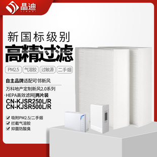 适配万科可邻新风2.0系列过滤芯CN R滤网CN KJSR500L KJSR250L