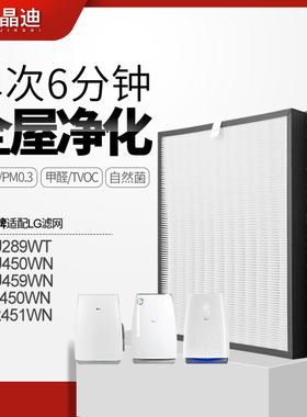 适配LG空气净化器滤网PS-R450WN/PS-R451WN滤芯高效除味除甲醛