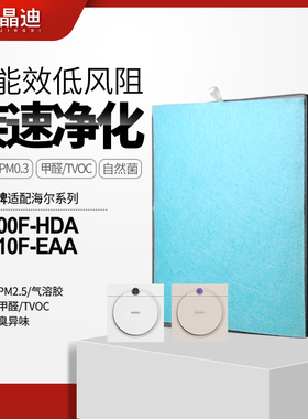 适配海尔空气净化器KJ200F-HDA/KJ210F-EAA除PM2.5过滤网滤芯
