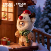 寻找独角兽FARMER 新品 BOB鲁道夫BOB搪胶毛绒挂件吊卡礼品