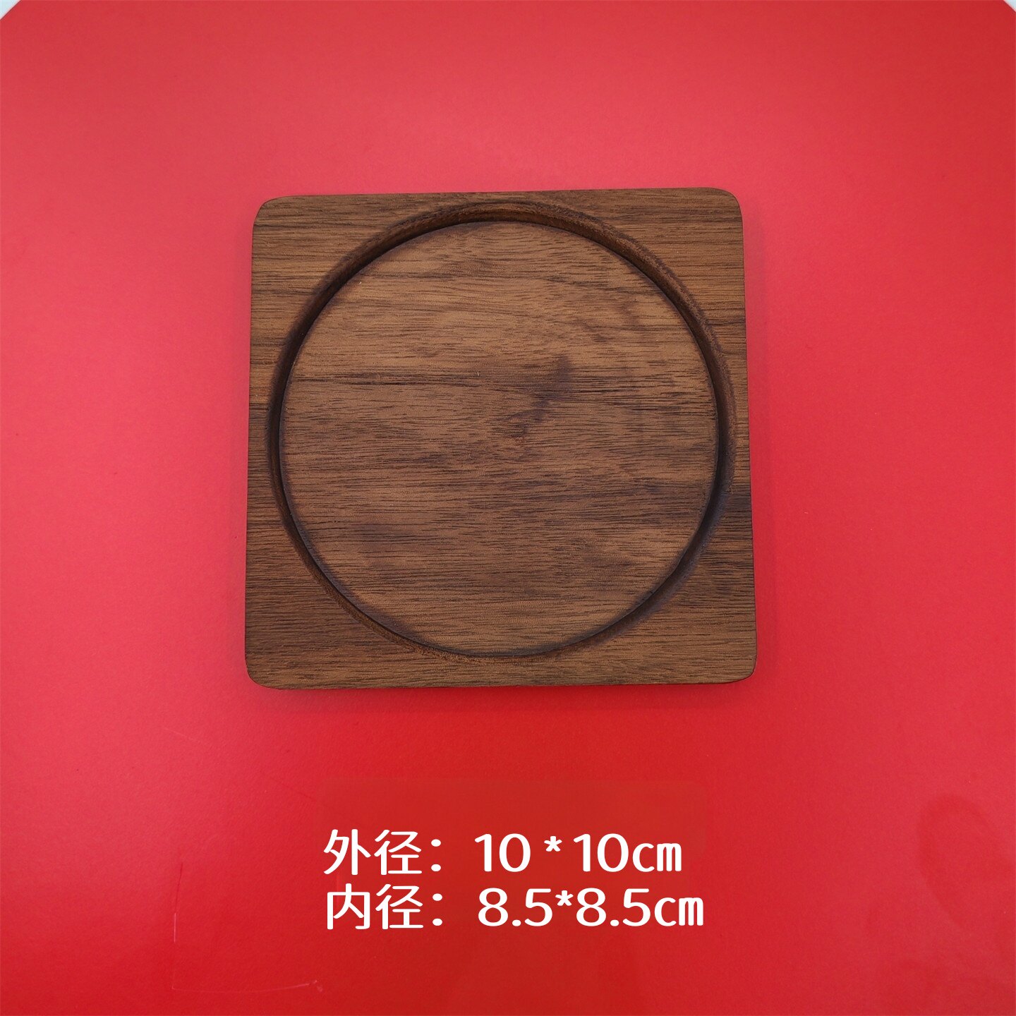 景泰蓝金丝沙画黑胡桃木杯垫掐丝珐琅材料diy手工实木茶杯垫茶盘