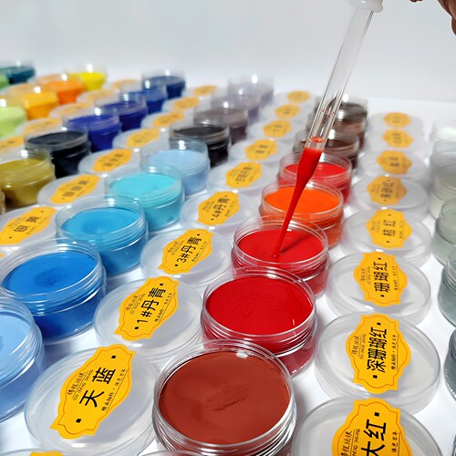 景泰蓝工艺画diy材料包矿物釉料