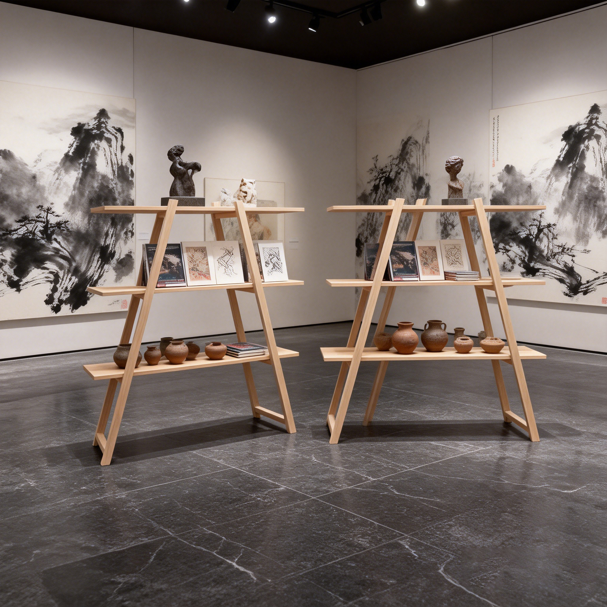 实木阶梯展示架多层收纳展览会陈列柜店铺装饰品商场展示柜收纳架,商业/办公家具,展示柜/陈列柜/展示架/货柜,淘宝优惠券,粉丝福利购,淘宝优惠卷