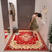 欧式 入户门地垫大门口防滑脚垫客厅玄关家用进门地毯红色喜庆门垫