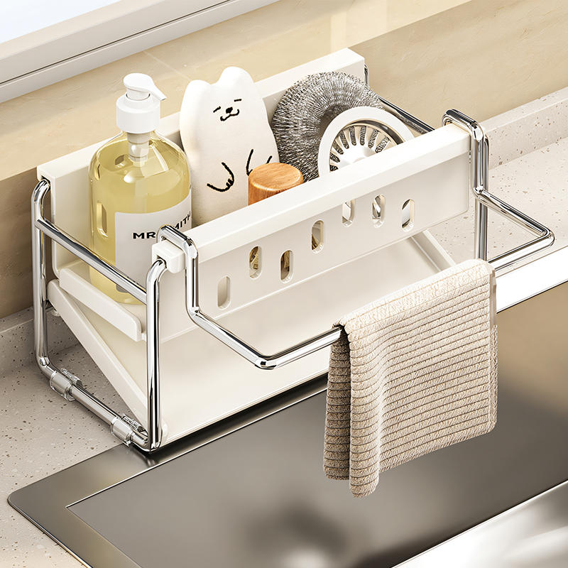 德国厨房置物架抹布收纳沥水架水龙头洗菜池洗碗海绵水槽收纳神器