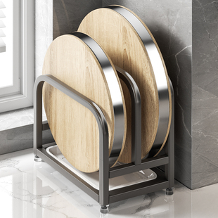 德国厨房不锈钢砧板置物架刀架案板锅盖刀具勺一体收纳架筷子架