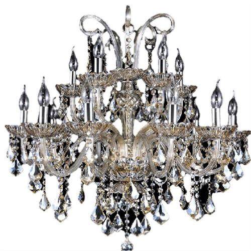 欧式灯蜡烛水晶灯客厅吊灯美式卧室灯简约现代奢华大气LED餐厅灯