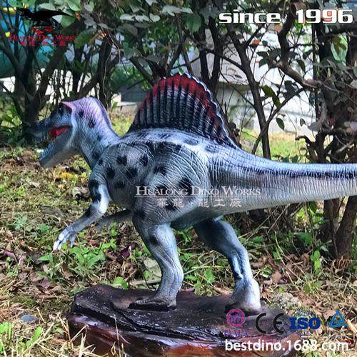 玻璃钢仿真棘龙模型模具摆件小恐龙模型玩具来样来图定制设计