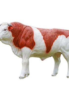 室外草坪仿真大水牛摆件黄牛模型装饰农耕文化玻璃钢牧童骑牛雕塑