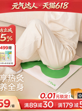 元气达人艾灸坐垫艾草艾绒艾灸随身灸散寒护腰臀蒲团发热仪坐灸垫