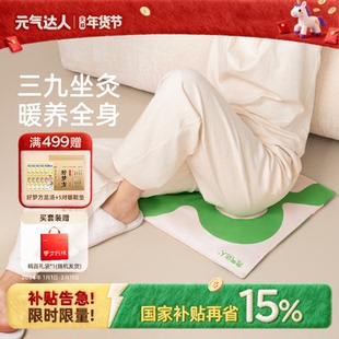 元气达人艾灸坐垫艾草艾绒艾灸随身灸冬寒护腰臀蒲团发热仪坐灸垫