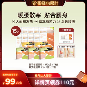 【蜜蜂心愿社】元气达人暖腰带暖腹蕲艾蒸汽护暖腰艾绒zb