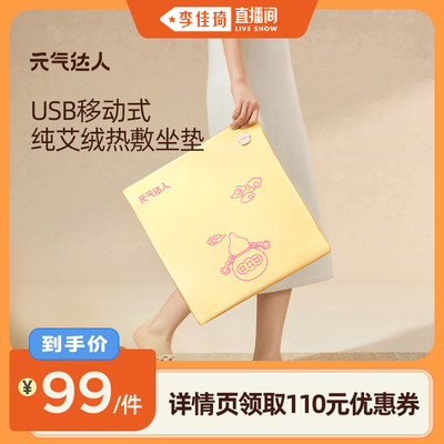 元气达人热敷艾绒坐垫