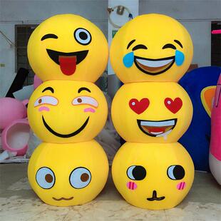搞笑滑稽cos头套酒吧恶搞emoji表情包小黄脸搞笑卡通人偶服装道具