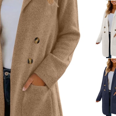 2024 Autumn winter keep warm women Fashion long coat jacket