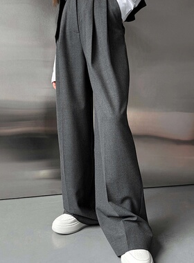 垂感阔腿长裤宽松西装裤Hanging Wide Leg Pants Versatile