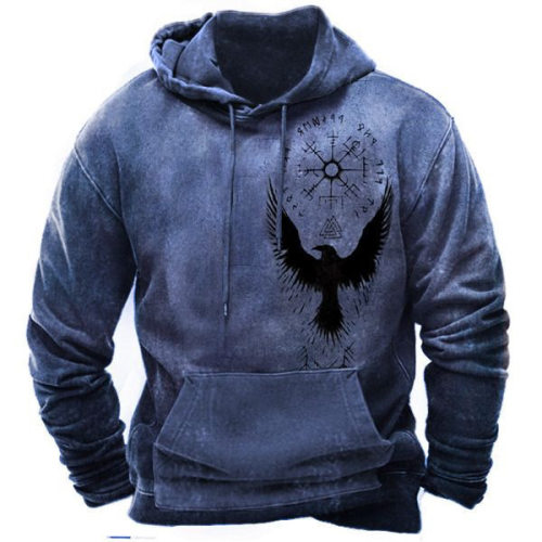 3d print hooded long-sleeved hoodie 3d印花宽松男连帽长袖卫衣