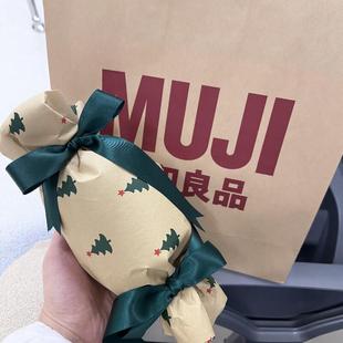 圣诞包装纸雪梨纸大尺寸礼物盒包装大卷平安果包装纸礼物装饰包装