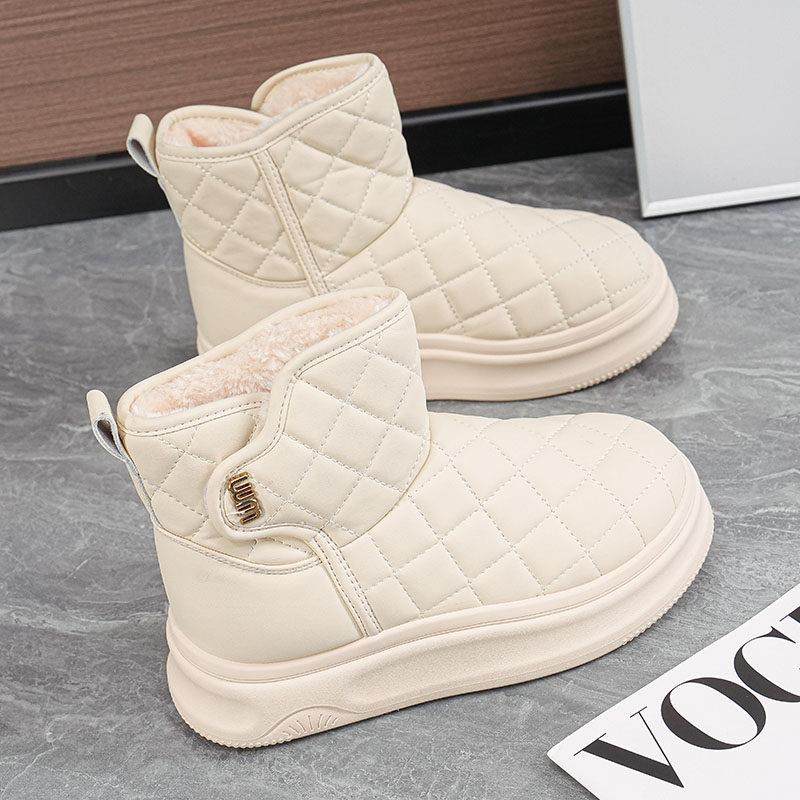 冬季新款皮毛一体雪地靴时尚百搭加绒加厚超软防滑防水保暖棉靴女,女鞋,时尚雪地靴,淘宝优惠券,粉丝福利购,淘宝优惠卷