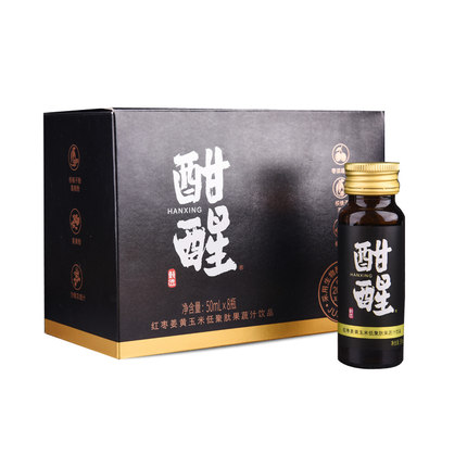 【团长rmr专属】酣醒 红枣姜黄玉米低聚肽果蔬汁饮品50ml*8瓶