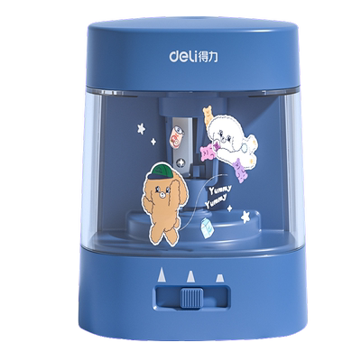 得力电动卷笔刀电池款削笔机