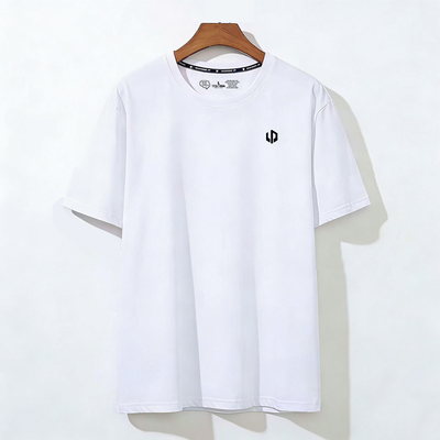 零跑工作服短袖T恤男女夏季纯棉白色工服4s店车展销售工装定制字